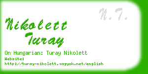 nikolett turay business card